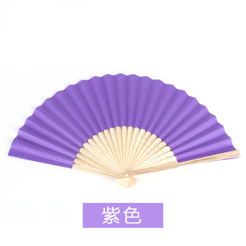 Tự làm màu gấp fan trẻ em của sơn màu trắng fan mẫu giáo sáng tạo nguyên liệu handmade quạt giấy