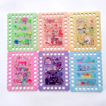 Embroidery diy cross-stitch tool acrylic threading board 6 pieces with 168 holes in total Thickened and durable wire organizer winding board