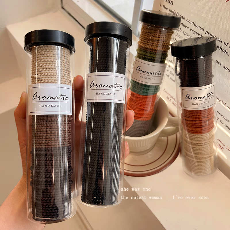 女性が髪を結ぶための缶入りの黒いゴムバンド、2025年用の丈夫なヘアロープ、女性用ハイポニーテールヘアロープ用の新しいゴムバンド