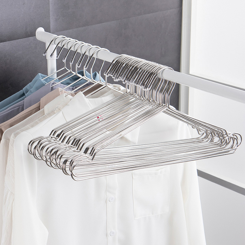 Ou Runzhe stainless steel solid hanger clothes drying hanger Home children adult drying hanger clothes brace