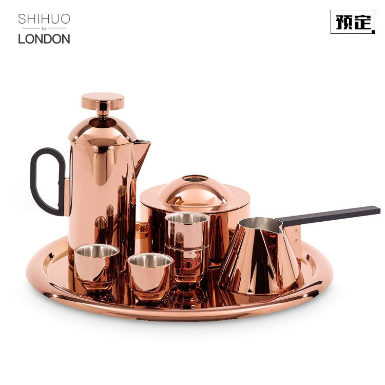 (seconds now) Tom Dixon Brew light lavish stainless steel coffee cup tray Milk Spoon Pot suit 