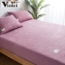 Violet cotton nhung không thấm nước kéo dài tấm bạt lò xo đặt bụi phủ chăn bông chăn đơn mảnh Simmons nệm bọc - Trang bị Covers