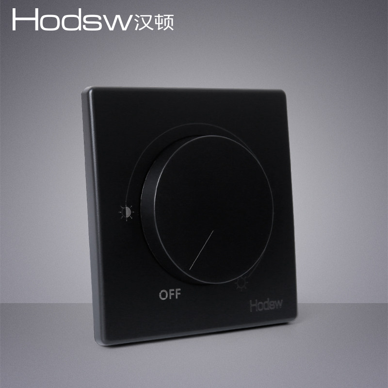 2000W super power thyristor stepless manual dimmer black dimmer switch knob type 86 light