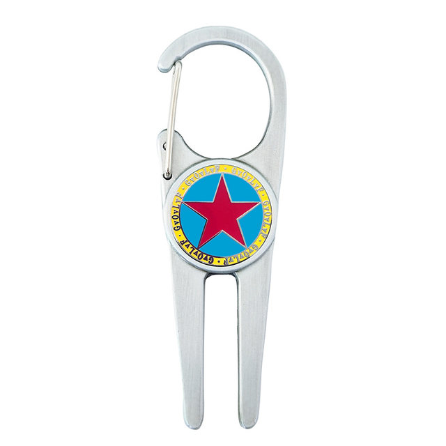 ສ້ອມກ໊ອຟສີຂຽວຂອງສ້ອມໂລຫະ keychain fork GOLF club universal fairway ສ້ອມເຄື່ອງເຄື່ອງຫມາຍສ້ອມ