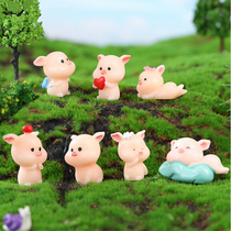 9 models of zodiac cute piglets resin paparazzi children over home Toys DIY rigging with baking cake ornaments