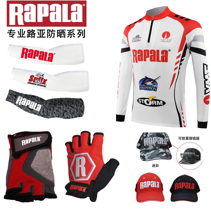 Rapala Leberoli Fishing Sun Prevention Sun Polarizer Glasses Full Fingers Handle Guardian Hat Dry Clothes