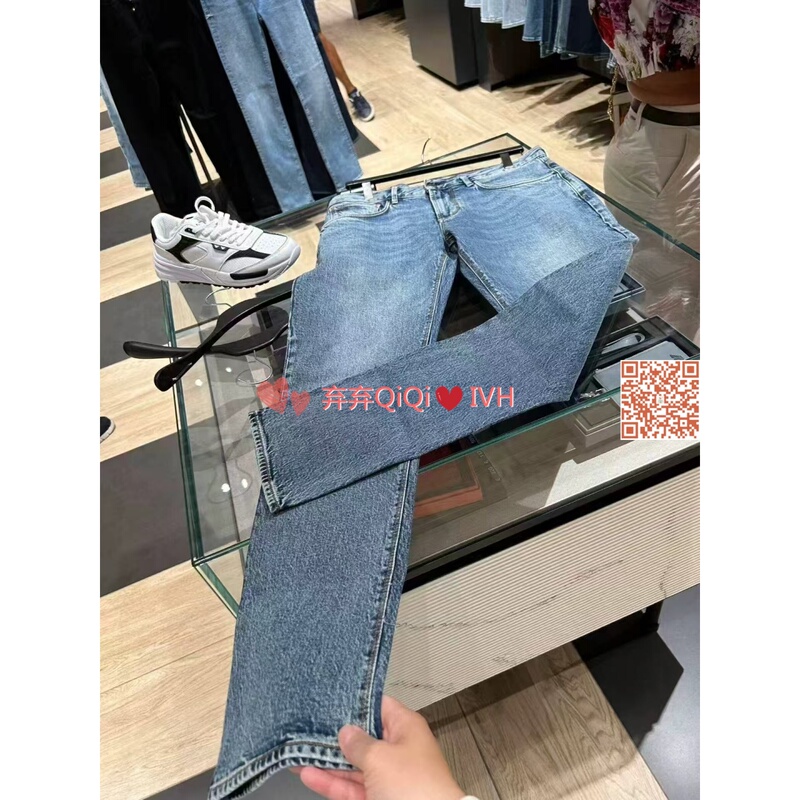 Armani/Armani Mid-Year Special Discount on Men's Jeans with Logo on the Back Waist