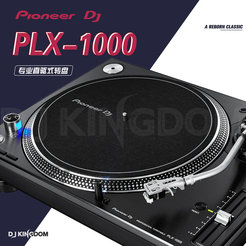 Pioneer Plx-1000 Dj Direct-Drive Turntable with High Torque Platter, Stylus Included