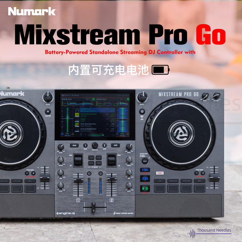 Numark Mixstream Pro Go Luma Dj All-In-One Dj Player USB Flash Drive Sd Card Touch Screen