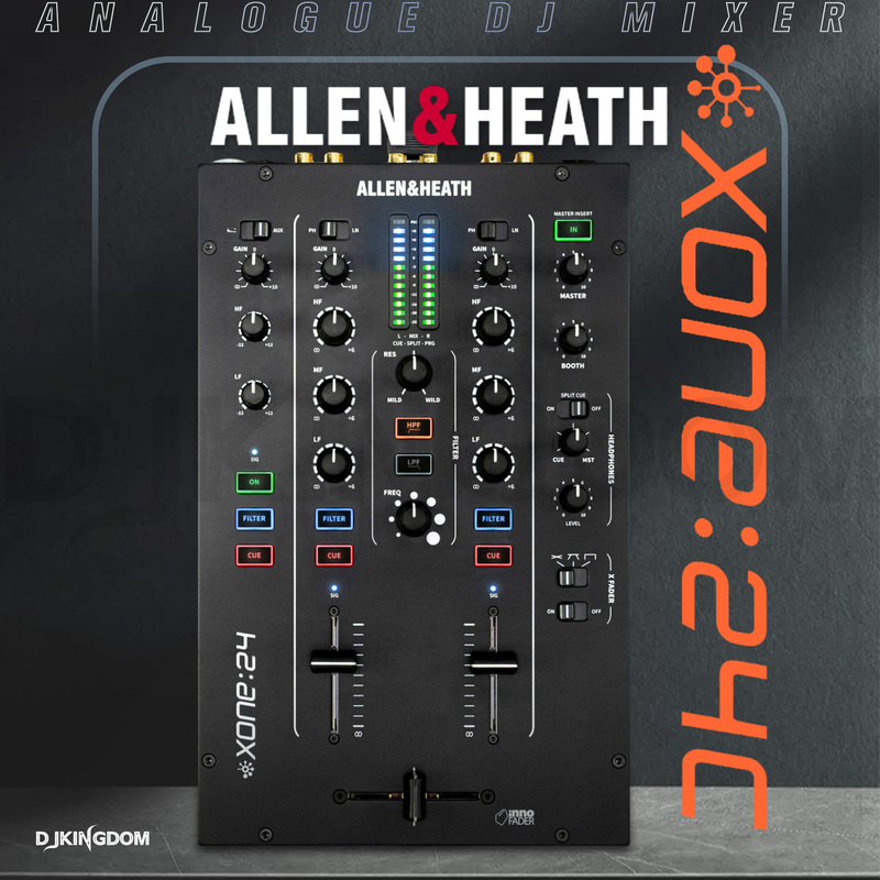 Allen & Heath Xone:24/24C 2+1 Channel Analog Dj Mixer/Audio Interface