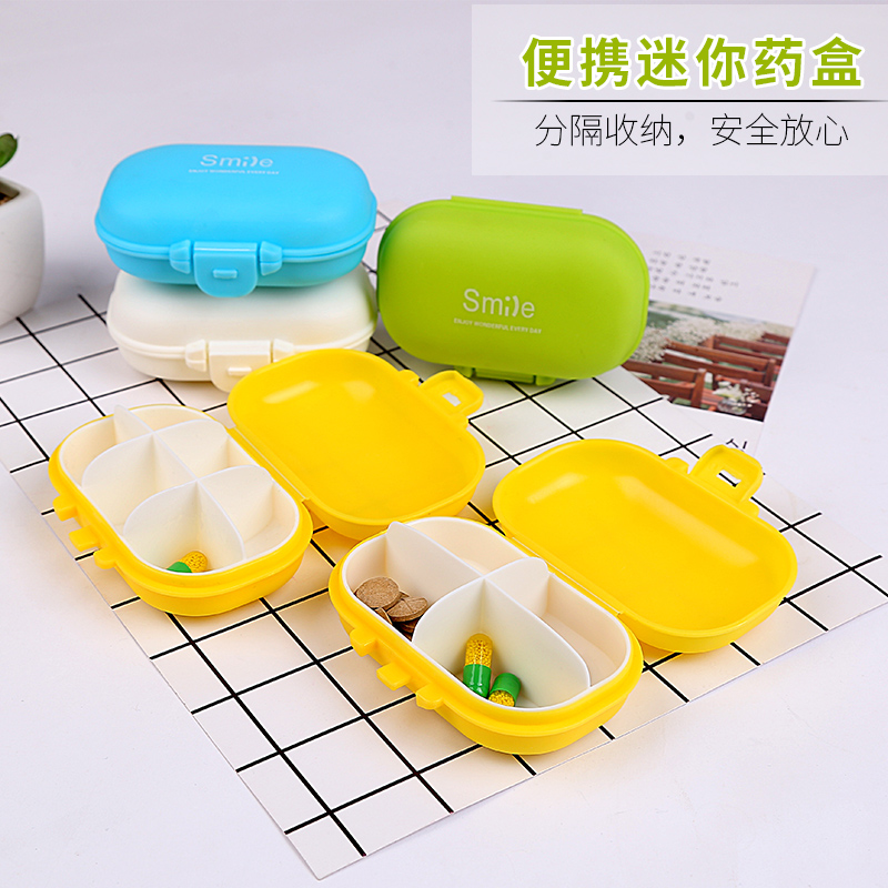 Small medicine box portable week Packaged Medicine Kit with Carry-on Kits Mini Medicine Pill Box Sealed Medicine Box