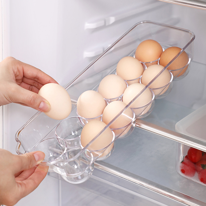 Egg Box Fridge Side Door Can Be Superimposed With Lid Plastic Food Preservation Box Egg-Egg-Egg-Proof-Egg-Proof-Egg Containing Box