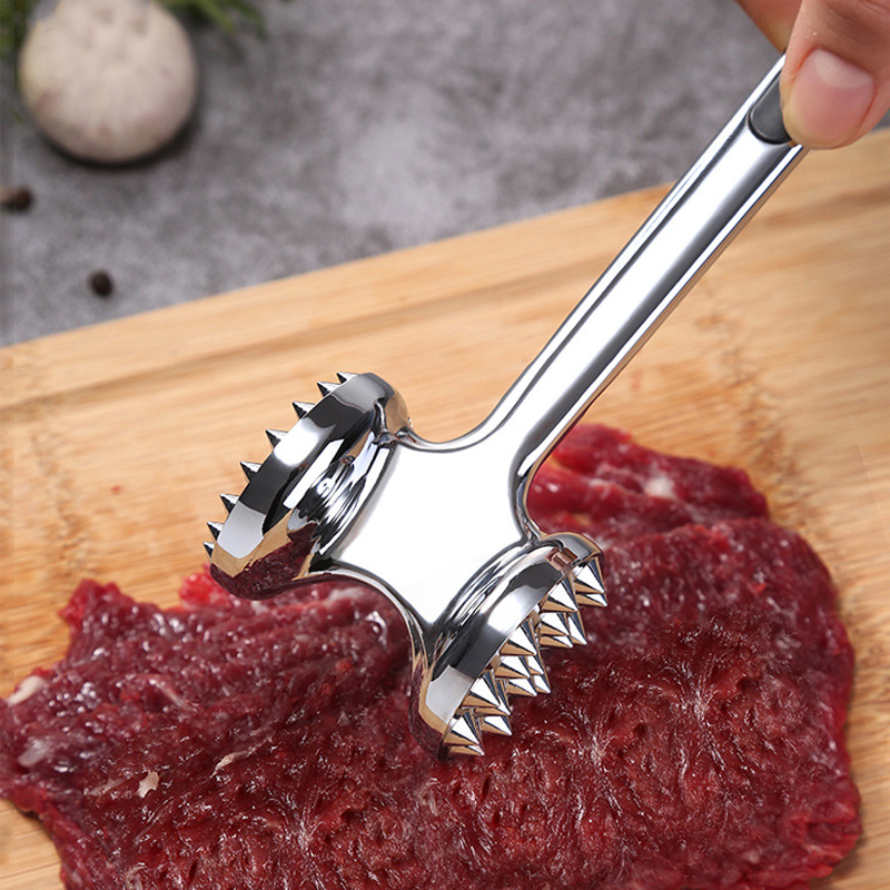 Kitchen knocking meat hammer steak hammer beef steak hammer alloy tendon breaker tender meat double-sided meat hammer household loose meat hammer needle