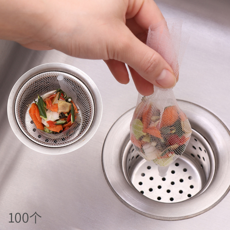 Kitchen sink filter net wash basin wash basin drain net pool plug drain port anti-blocking garbage net bag 100