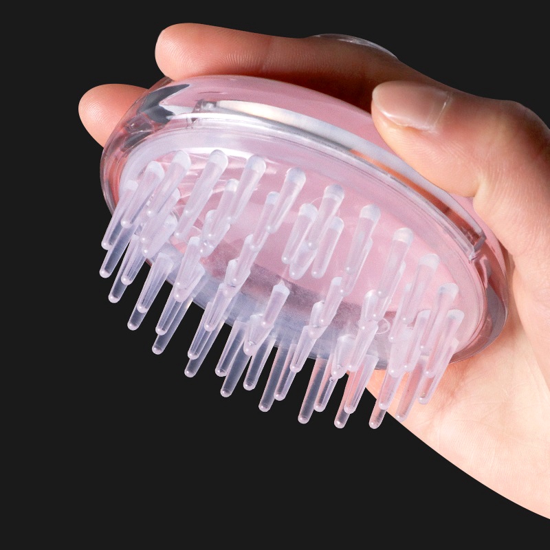 Shampoo brush adult massage comb men and women comb head shampoo silicone round shampoo hair grasper meridian brush
