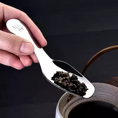 Stainless steel teaspoon Tea spoon Tea spoon Tea shovel Tea set accessories Tea shovel short handle dessert spoon Ice cream spoon Tea spoon
