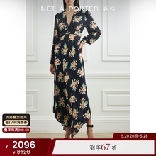 Rixo  早春女花卉印花平纹布礼服裙连衣裙NAP