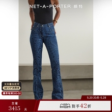 [New Product] Mugler 2023 Winter Women's Print Mid Rise Flare Jeans NAP/NET-A-PORTER