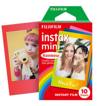 Fuji Polaroid mini7s mini8mini9mini90mini25miin70 Rainbow photo paper 10 sheets