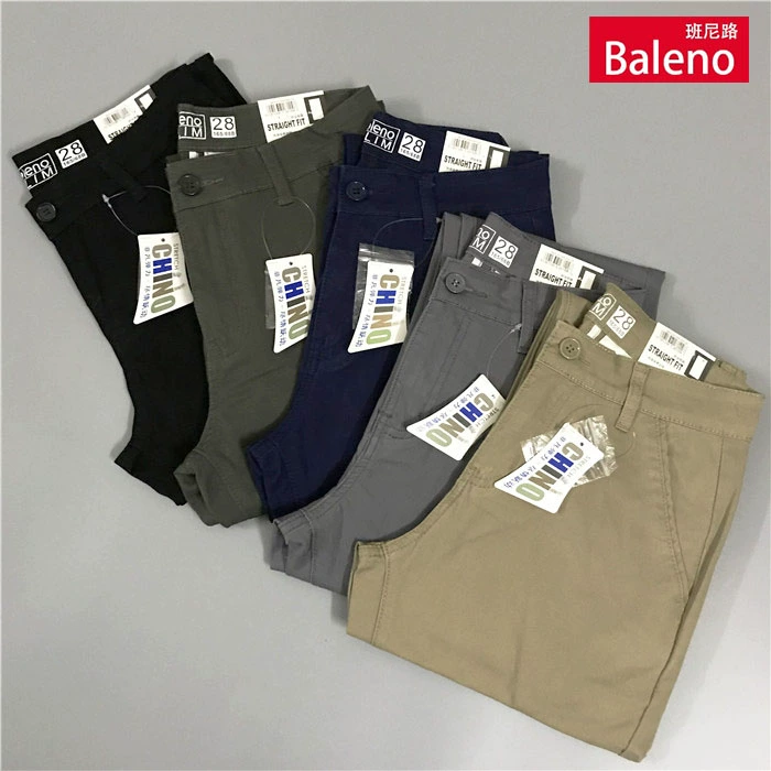 Baleno Benny Road Quần Âu Nam Thanh Niên Kinh Doanh Cotton Thoải Mái Feet Straight Quần Đặc Biệt Quần