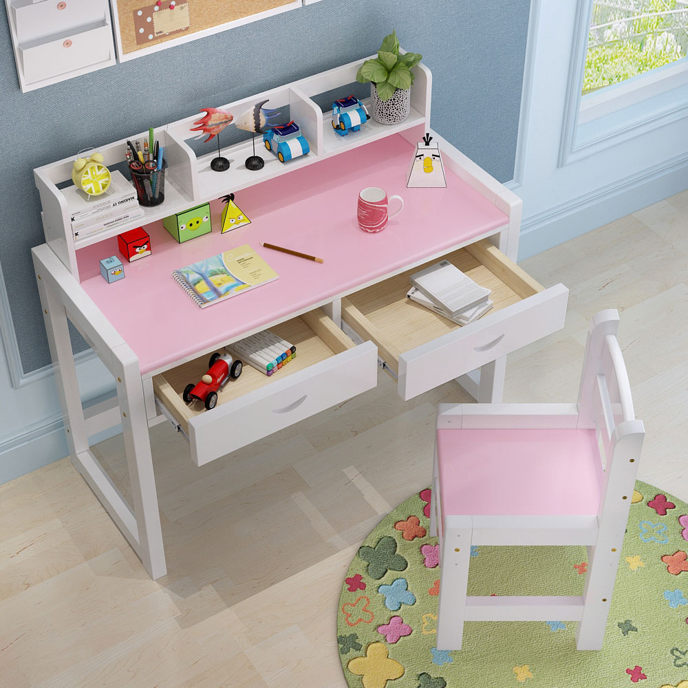 Solid Wood Children S Study Table Elementary School Desk Can Be