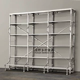 Внешняя торговля восточная европейская библиотека Книжный магазин из нержавеющей стали Никель Поместите выставку шоу Loft Industrial Bookstore