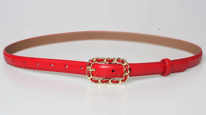 Ceinture Tissée De Forme Concave En Cuir De Vache À La Mode En Gros display picture 9