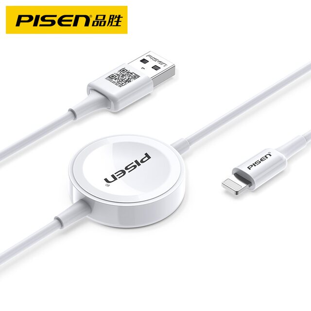 Pinsheng ເຫມາະສໍາລັບ Apple iPhoneiwatchapplewatch wireless charger S4 ສາຍຫົກໂມງຫ້າໂທລະສັບມືຖື S5 universal s6 magnetic SE ສາຍຂໍ້ມູນ s8 two-in-one base 7th generation