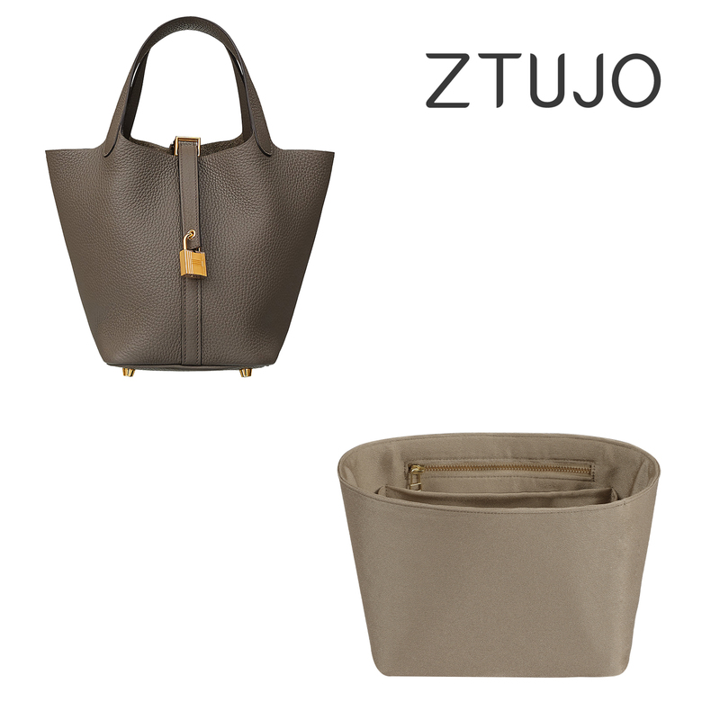 【Ztujo】Suitable for Hermès Picotin 18/22/26 Inner Bag Imported Satin Storage