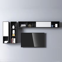 Nordic TV background wall cabinet combination Simple modern combination Wall cabinet wall cabinet storage storage cabinet combination