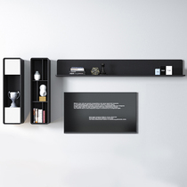 Nordic TV background wall cabinet combination Simple modern combination Wall cabinet wall cabinet storage storage cabinet combination