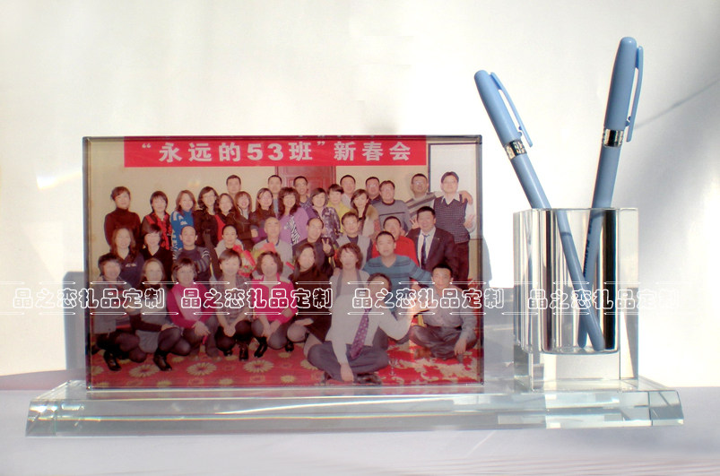 Crystal photo decoration custom conference graduation photo crystal photo table making crystal lettering gift - Taobao