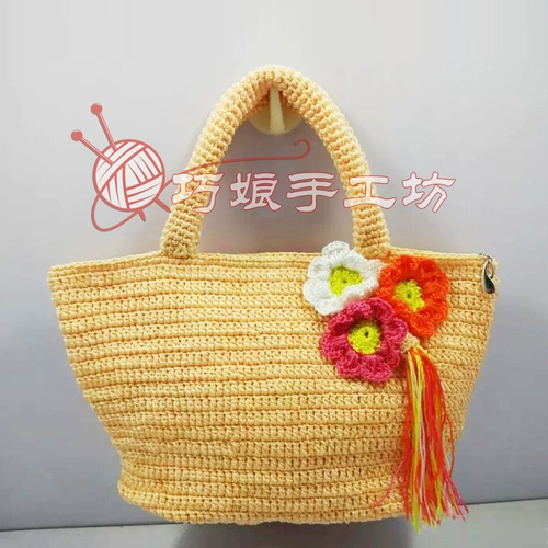 Модная корейская версия сумочек, беговые крючки для булочки ручной работы, тканые сумки для сумок арт -крючок