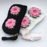 Чистое ручное крючко цветы сумка изготовленной ручной крючок девять пионов цветочники