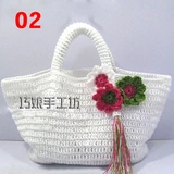 Модная корейская версия сумочек, беговые крючки для булочки ручной работы, тканые сумки для сумок арт -крючок