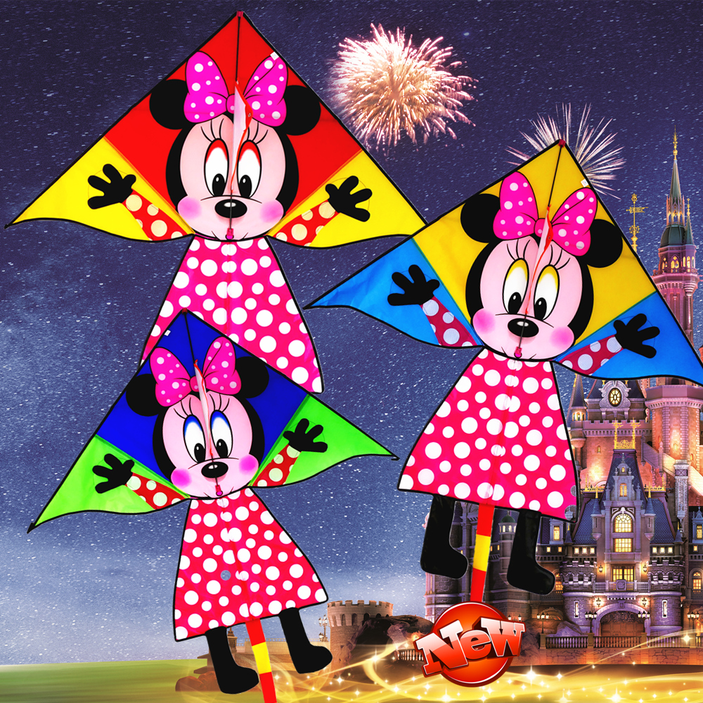 Weifang New Children Cartoon Kite Mickey Mouse Early School Breeze Easy To Fly The Kite Line Package