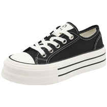 Zhuoshini sneakers womens 2024 summer thick-soled canvas shoes womens breathable niche casual womens shoes cloth shoes platform shoes