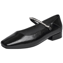 Zhuo Shini shallow mouth single shoes 2024 summer new style lightweight soft sole not tired feet not smelly feet rhinestone womens shoes with skirt