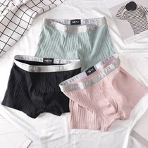 Panty mens summer thin breathable pure cotton mens boxer shorts trend youth personality boxers headline pattern ultra-thin