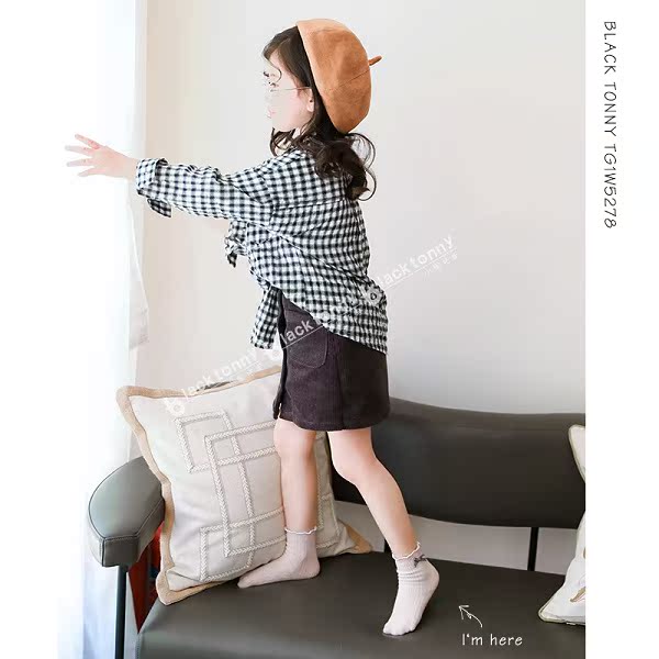 Cô gái nhỏ màu đen tony vớ mùa thu và mùa đông cô gái dày thời trang nơ ren vớ bé cotton tất trẻ em