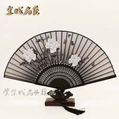 Craft fan folding fan Ladies fan silk fan creative gift abroad to send students to study abroad small gift