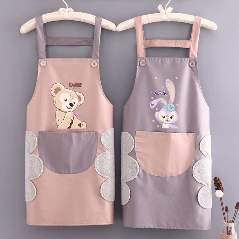 Apron Home Kitchen Waterproof Oil & Women Summer Thin workwear cute Yanis to work for waistline Custom men