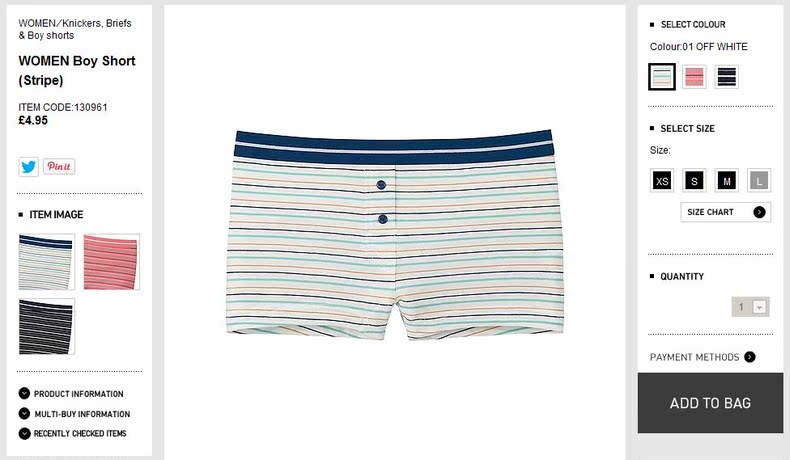 Slip jeunesse NK-016 en coton - Ref 641717 Image 17