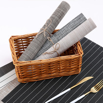 High-grade placemats European style plain PVC insulation mats table mats tablecloths plate mats bowl mats Western placemas washed