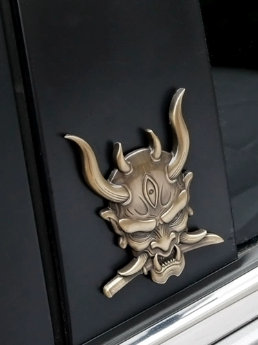 Призрачный самурай наклейка на стикере -наклейка призраки боевых искусств скелетоны металлическая металлическая металлическая модель патч электрический мотоцикл мотоцикл