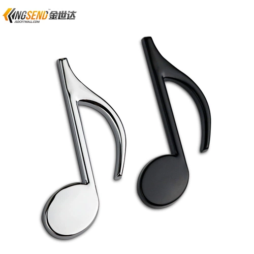 Плетеная автомобильная наклейка машины персонализированная творческая модификация музыкальный символ металлический автомобиль маркер маркер автомобиль дверной маркер задний хвост украшения