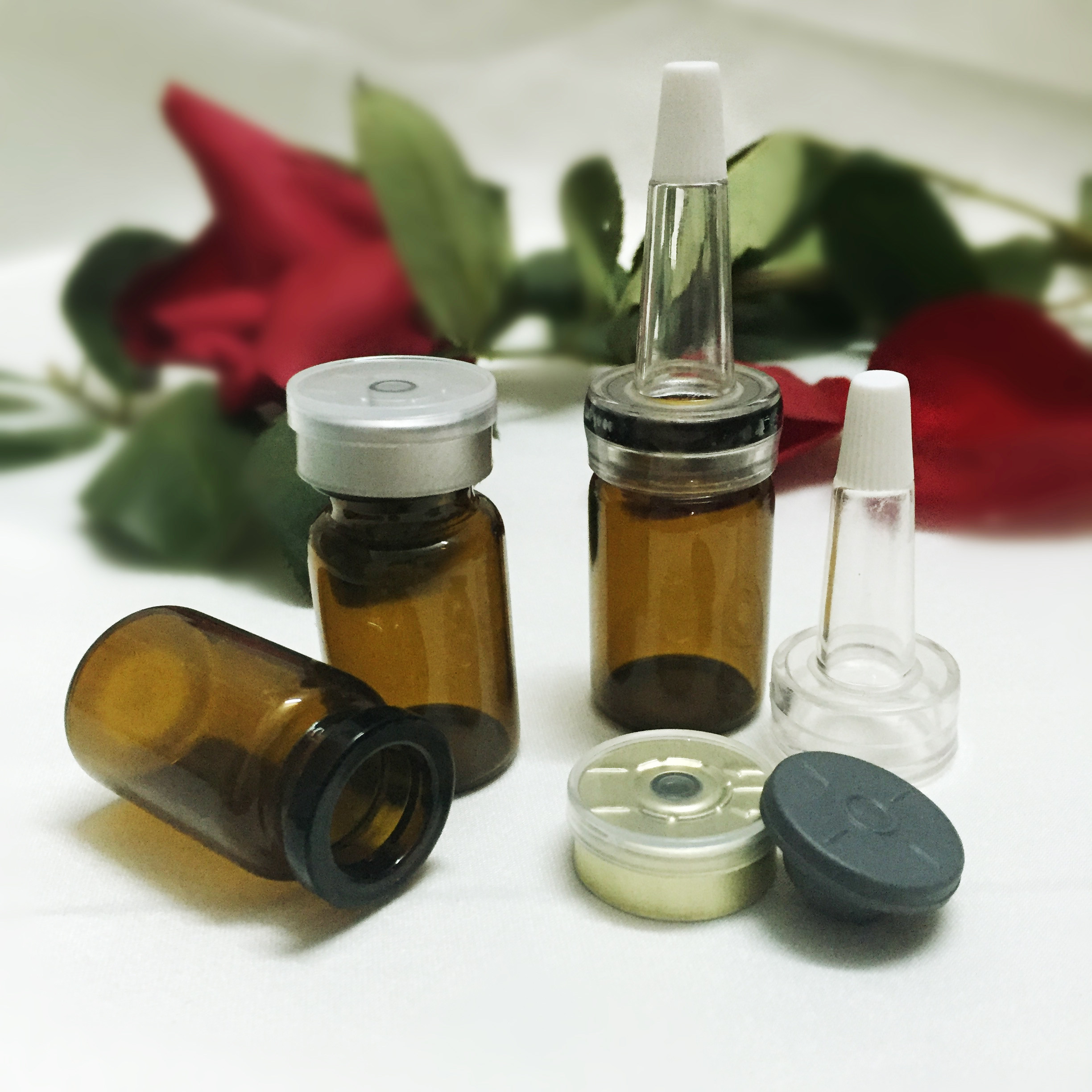 7ml20 tooth brown Xilin pull tube bottle ampoule hyaluronic acid liquid dispensing cosmetics essence deployment