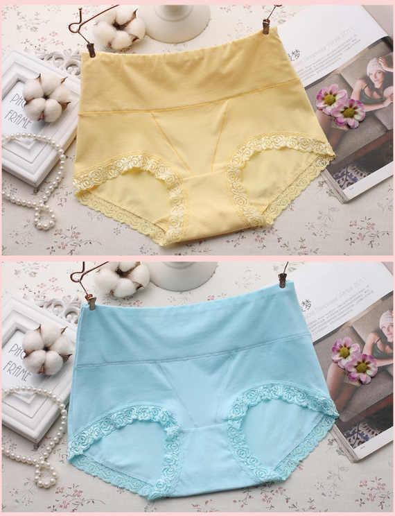 5 包邮 ~ eo cao bằng vải ren nữ đồ lót bằng vải bông hình tam giác không có bụng đồ lót thấm hút mồ hôi quần chíp nữ đẹp