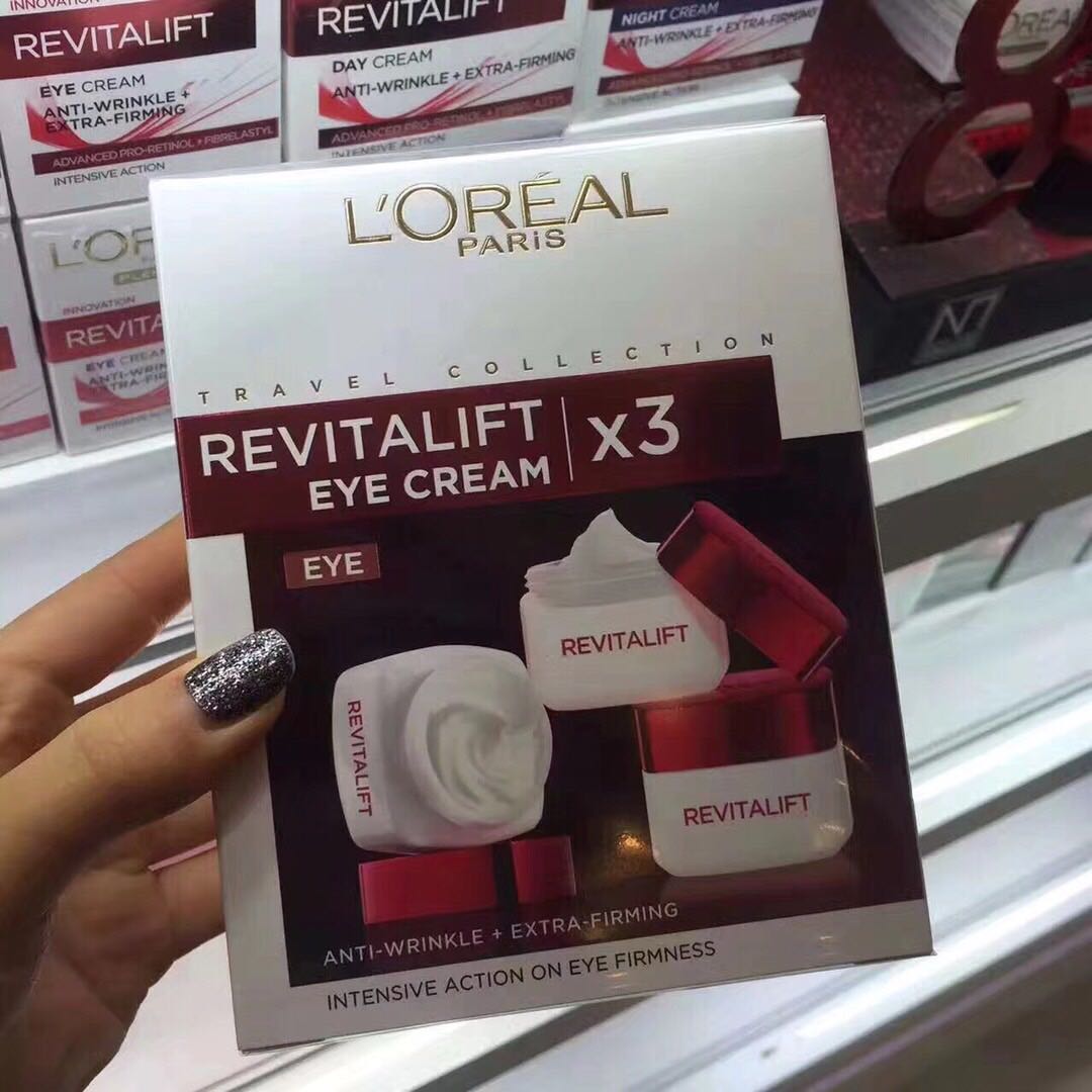 韩国代购 巴黎欧莱雅再生抗衰老眼霜
复颜抗皱紧致眼霜三件套15ml