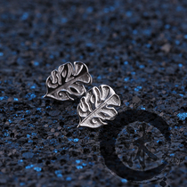 (sword net 3 genuine people authorized) sword three perimeter Tangmenlogo ear nail 925 pure silver ear nail